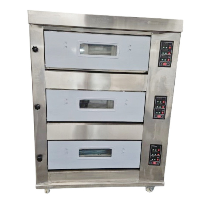 Bakery oven Electric 3 chambers 6 x 400x600mm trays