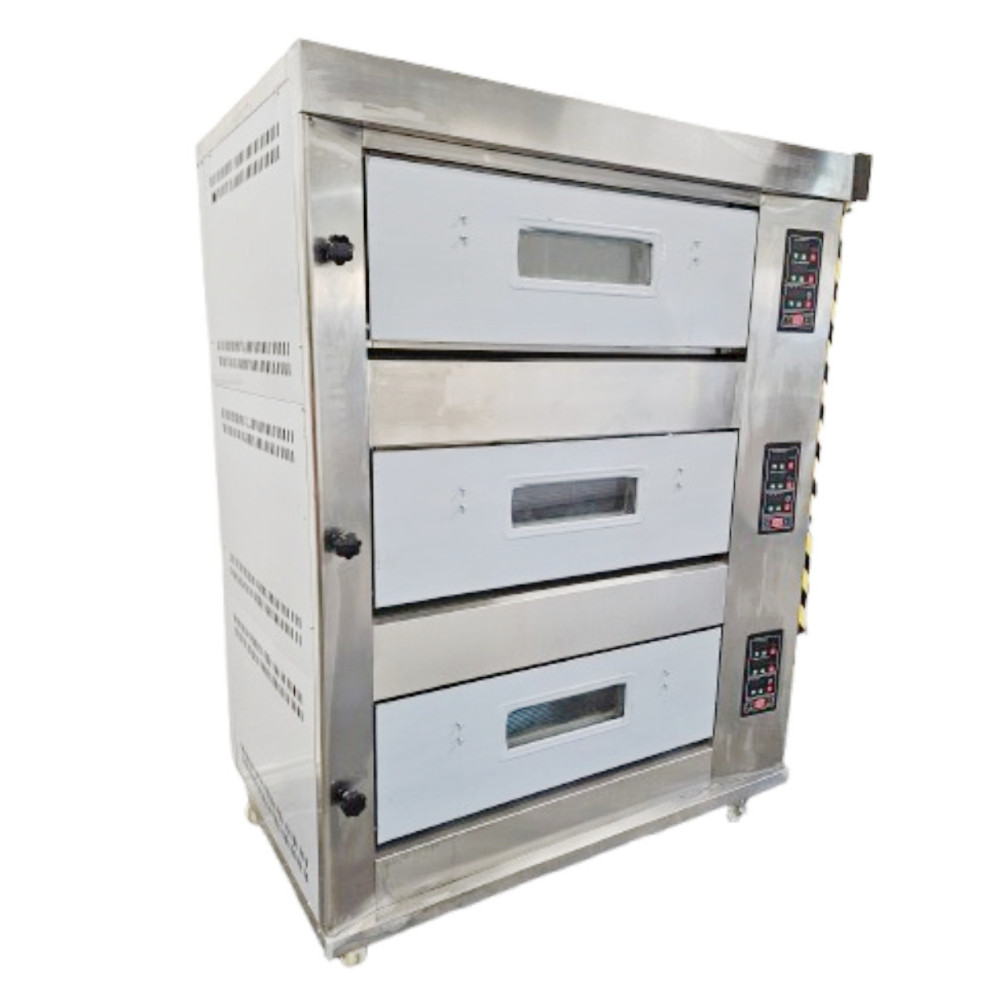 Bakery oven Electric 3 chambers 6 x 400x600mm trays