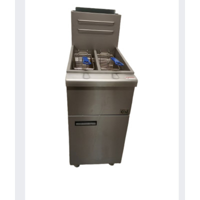 Nat Gas Fryer, Twin Tank Twin Basket, 26 Ltr