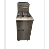 Nat Gas Fryer, Twin Tank Twin Basket, 26 Ltr