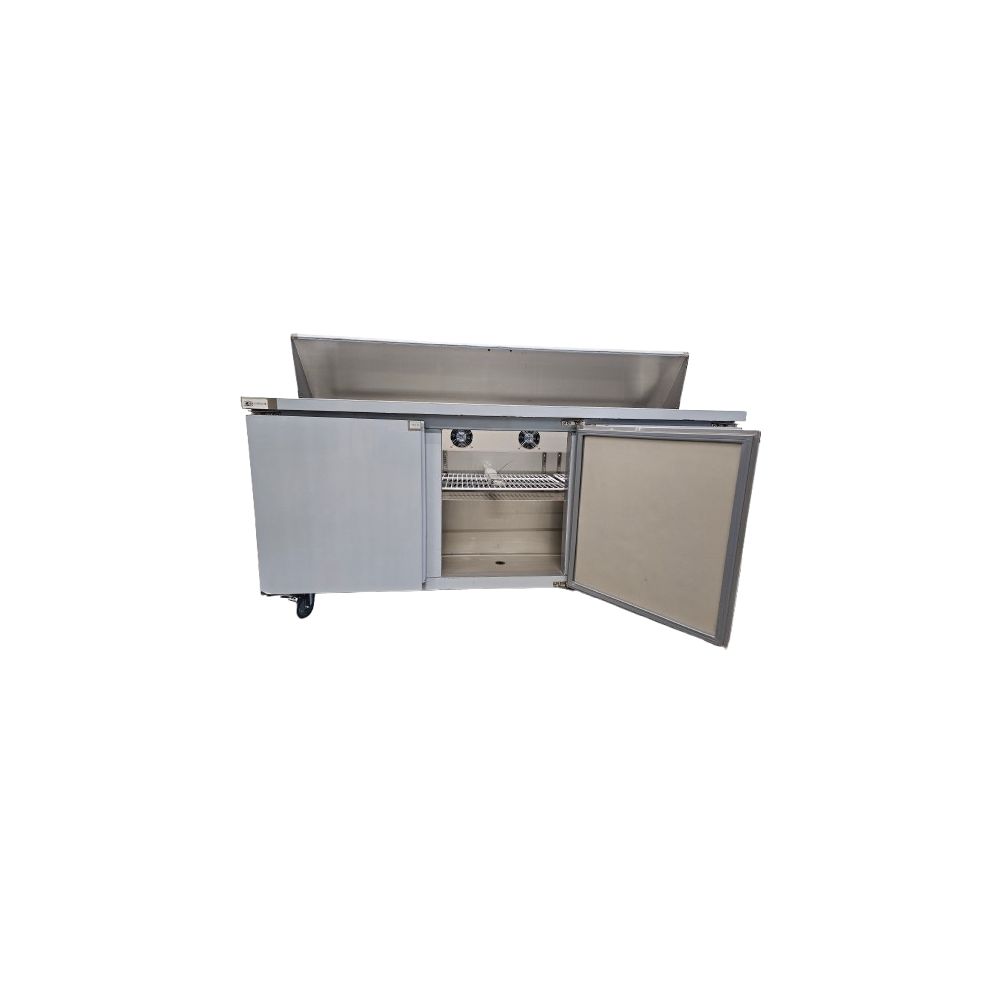 3 Door Pizza Fridge Air Cooling Preparation Refrigerator