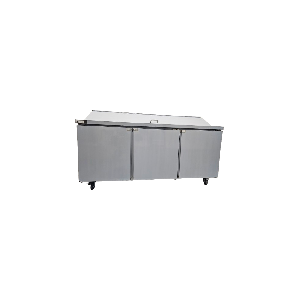 3 Door Pizza Fridge Air Cooling Preparation Refrigerator