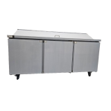 3 Door Pizza Fridge Air Cooling Preparation Refrigerator